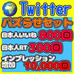 💥特別バズらせセット💥日本人いいね800,日本人RT300,etc 