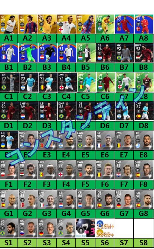 Fp最強 検索可選択可 黒の選手多体 Gp0万 Myclubコイン ウイイレ アプリ21 Efootball のアカウント売買サイト