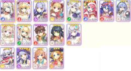 ランク100　メインSSR10　サポートSSR5 石140000
