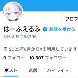 【値下げ中】Twitterアカウント フォロワー10000人 高インプレッション 高いいね