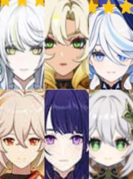 🎇最安值(原神）🌼★5×6兹白+ シロネン➕ フリーナ➕雷電將軍➕楓原万葉➕ナヒーダ