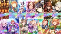 ジュエル103500 星3ウマ娘8体　SSR確定チケット6枚　初期アカウント