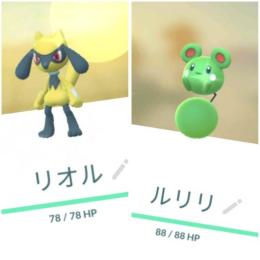 東京産色違いリオル♂＆ルリリ アカウント販売