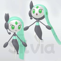 【ホーム自己受け取り】色違いメロエッタ