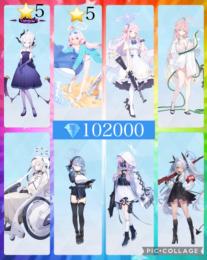 🏅限定1品💎102000ドレスヒナ☆5 水着ホシノ☆5 ミカ 水着ハナコ ヒマリ アコ