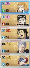SSR5 学園ミモザ　学園アスタ　学園ヤミ　マルス　ウィリアム SSRスキル3枚