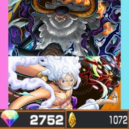 【最強初期垢】iOS+虹ダイヤ2752個+金欠片1072個+四皇ニカ+サターン聖