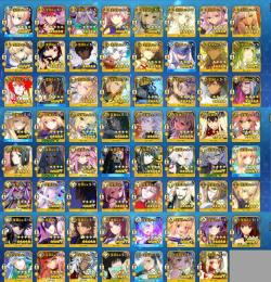 廃課金 星5宝具5サーヴァント63騎 星5サーヴァント167騎所持 黒聖杯完凸多数