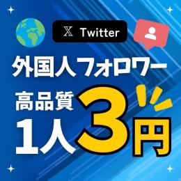 【高品質】 X(Twitter) 外国籍フォロワー 増加 垢振り分け可能