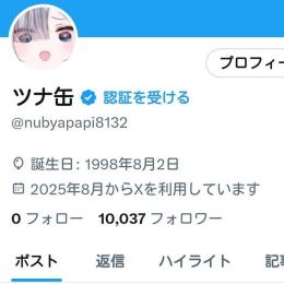 【値下げ中】Twitterアカウント フォロワー10000人 高インプレッション 高いいね