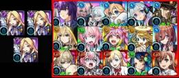 ルシファーx3+赤枠内でキャラ（ランダム）1-10体+オーブ4500~4700個+限定キャラ30体