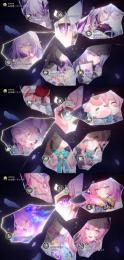 キャストリス両完凸　ヒアンシー完凸+餅　キュレネ完凸+餅　長夜月2凸+餅