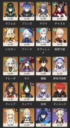 引退　チャスカ完凸　ネフェル　フリンズ2凸　ラウマ1凸　ヌヴィレット3凸