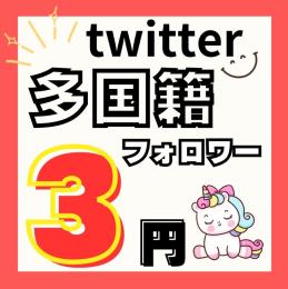 ❤️ྀིTwitter 多国籍フォロワー 1000人❤️ྀི２月末まで2.5円🦄ྀི✨