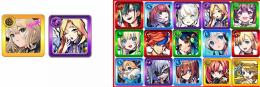 エル+ルシファー+赤枠内でキャラ（ランダム）4-13体+オーブ4100-4200個+限定キャラ25