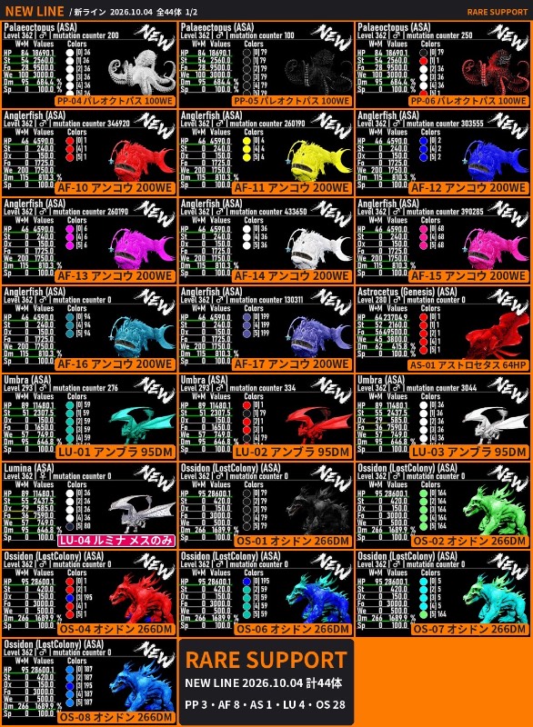 🟧RARE SUPPORT🆕最新リリース2 10/4🆙｜ASA｜ゲームクラブ
