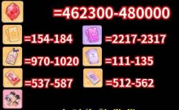 画像の所持+石462300~480000個+その他