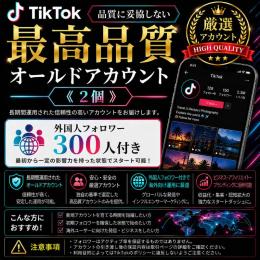 最高品質オールドアカウント《2個》【品質に妥協しない】外国人フォロワー300人付き