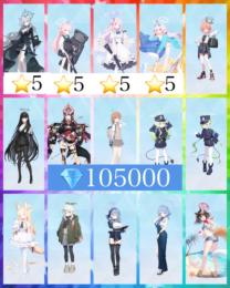 🍀神垢💎105000制服ネル リオ ホシノ臨戦☆5 シロコテラー☆5 水着ホシノ☆5 ミカ☆5