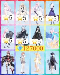 🏅神垢💎127000ミカ水着☆5ナギサ水着☆5リオ ホシノ臨戦☆5シロコテラー☆5 ドレスヒナ