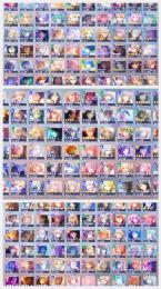 星4 190体(限定多数) 50位称号、こはねキャラランク100↑(花称号)、石140000個