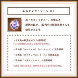 エステレラ・シーン グラブルEXTRAフェス2024 パンフレット シリアルコード グラフェス