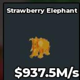 Golden Strawberry Elephant