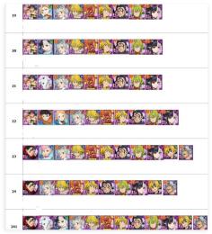画像キャラ持ち（スバル&ベアトリスを含め）！ダイヤ2400個　レベル90UR24-30体