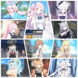 ①限定キャラ10人　臨戦水着ホシノ　クロコ　ドレスヒナ　ミカ　ヒマリ等　リセマラ垢
