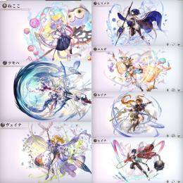 最終値下げ　希少初期垢⭐️星5ねここ ESツキハ 星5.12体4.5.10体
