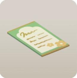 戌亥とこの特製ソーダ喫茶【N 喫茶店の小さなメニュー表】