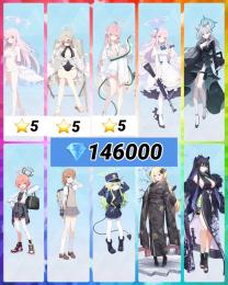 ✨️希少初期垢💎14万ミカ水着☆5ナギサ水着☆5水着ハナコ☆5 制服ネル ミカ