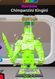 【最安値‼️】虹色チンパンジーキング250m/s【ブレインロット】