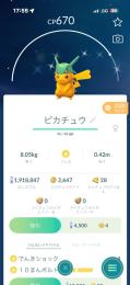 レックウザ被り物ピカチュウ