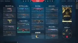 VALORANT引退アカ　スキン多数あり　ランクゴールド　VCTスキン２２　スキンは説明欄に載せます