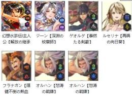 主人公リアン+ジーン+ゲオルグ+ルセリナ+フラナガン+オルハンx2　初期垢