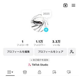 【収益化済み💰】フォロワー数1.1万↑過去1ヶ月300万回再生↑いいね数4万↑TikTokアカウント