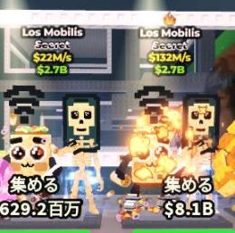 Los Mobilis 変異付きと通常の Los Mobilis