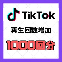 tiktok 再生回数　1000回分　300円