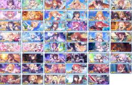 初期アカウント　プリフェス限定　季節限定キャラ多数