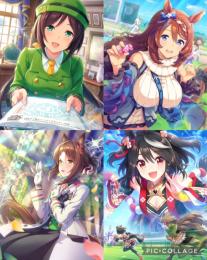 ほぼ初期垢✨石7300↑✨スパクリ完凸✨たづな完凸✨キタサン、ファイン等所持レアID
