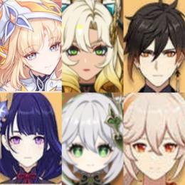 🎇(原神）Asia✨★5×6ニコ➕シロネン➕鍾離➕楓原万葉➕雷電將軍➕ナヒーダ