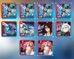 [UR×10体] ストフリ完凸➕ラクス1凸➕エクシア➕GP02➕スメラギ➕ミオリネ