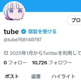 【値下げ中】Twitterアカウント フォロワー10000人 高インプレッション 高いいね