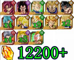 IOS 石12200以上 DAIMA悟空 魔人ベジータ等11周年コンプ LR50体以上