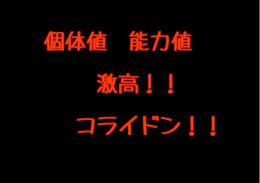 個体値/能力値 激高 コライドン お譲りします