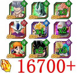 iOS クウラ軍団 七夕悟飯 ダーブラ 力クウラ 石16700+ LR 27+