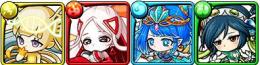 エーテル+森羅+イヴ+刹那+ポコロンダンジョンズ1800個虹結晶