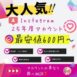 🎀2019-2026年🎀Instagramオールドアカウント×3個【凍結対策◎】