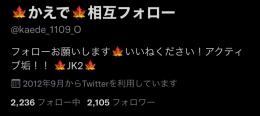 ✨高アクティブ日本人✨　フォロワー2100人　いいね200　2012年産